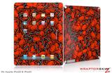 iPad Skin Scattered Skulls Red (fits iPad 2 through iPad 4)