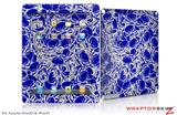 iPad Skin Scattered Skulls Royal Blue (fits iPad 2 through iPad 4)