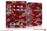 iPad Skin HEX Mesh Camo 01 Red Bright (fits iPad 2 through iPad 4)