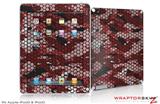 iPad Skin HEX Mesh Camo 01 Red (fits iPad 2 through iPad 4)