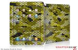 iPad Skin HEX Mesh Camo 01 Yellow (fits iPad 2 through iPad 4)