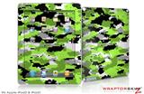 iPad Skin WraptorCamo Digital Camo Neon Green (fits iPad 2 through iPad 4)