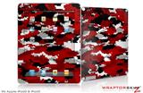 iPad Skin WraptorCamo Digital Camo Red (fits iPad 2 through iPad 4)