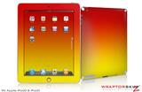 iPad Skin Smooth Fades Yellow Red (fits iPad 2 through iPad 4)