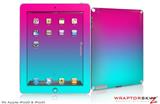 iPad Skin Smooth Fades Neon Teal Hot Pink (fits iPad 2 through iPad 4)