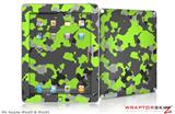 iPad Skin WraptorCamo Old School Camouflage Camo Lime Green (fits iPad 2 through iPad 4)