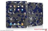 iPad Skin WraptorCamo Old School Camouflage Camo Blue Navy (fits iPad 2 through iPad 4)