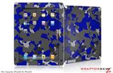 iPad Skin WraptorCamo Old School Camouflage Camo Blue Royal (fits iPad 2 through iPad 4)