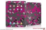 iPad Skin WraptorCamo Old School Camouflage Camo Fuschia Hot Pink (fits iPad 2 through iPad 4)