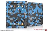 iPad Skin WraptorCamo Old School Camouflage Camo Blue Medium (fits iPad 2 through iPad 4)