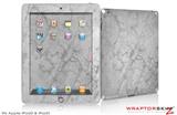 iPad Skin Marble Granite 09 White Gray (fits iPad 2 through iPad 4)