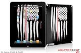iPad Skin Brushed USA American Flag Pink Line (fits iPad 2 through iPad 4)