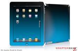iPad Skin Smooth Fades Neon Blue Black (fits iPad 2 through iPad 4)