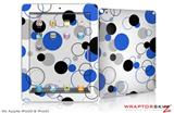 iPad Skin Lots of Dots Blue on White (fits iPad 2 through iPad 4)