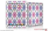 iPad Skin Argyle Pink and Blue (fits iPad 2 through iPad 4)