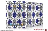 iPad Skin Argyle Blue and Gray (fits iPad 2 through iPad 4)