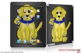 iPad Skin Puppy Dogs on Black (fits iPad 2 through iPad 4)