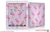 iPad Skin Flamingos on Pink (fits iPad 2 through iPad 4)