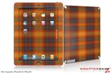 iPad Skin Plaid Pumpkin Orange (fits iPad 2 through iPad 4)