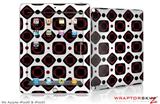 iPad Skin Red And Black Squared (fits iPad 2 through iPad 4)