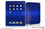 iPad Skin Simulated Brushed Metal Blue (fits iPad 2 through iPad 4)