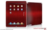 iPad Skin Simulated Brushed Metal Red (fits iPad 2 through iPad 4)