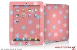iPad Skin Pastel Flowers on Pink (fits iPad 2 through iPad 4)