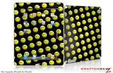 iPad Skin Smileys on Black (fits iPad 2 through iPad 4)