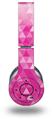 WraptorSkinz Skin Decal Wrap compatible with Original Beats Wireless Headphones Triangle Mosaic Fuchsia Skin Only (HEADPHONES NOT INCLUDED)