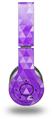 WraptorSkinz Skin Decal Wrap compatible with Original Beats Wireless Headphones Triangle Mosaic Purple Skin Only (HEADPHONES NOT INCLUDED)