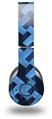WraptorSkinz Skin Decal Wrap compatible with Original Beats Wireless Headphones Retro Houndstooth Blue Skin Only (HEADPHONES NOT INCLUDED)