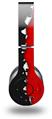 WraptorSkinz Skin Decal Wrap compatible with Original Beats Wireless Headphones Ripped Colors Black Red Skin Only (HEADPHONES NOT INCLUDED)