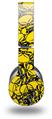 WraptorSkinz Skin Decal Wrap compatible with Original Beats Wireless Headphones Scattered Skulls Yellow Skin Only (HEADPHONES NOT INCLUDED)