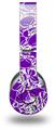 WraptorSkinz Skin Decal Wrap compatible with Original Beats Wireless Headphones Scattered Skulls Purple Skin Only (HEADPHONES NOT INCLUDED)