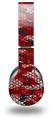 WraptorSkinz Skin Decal Wrap compatible with Original Beats Wireless Headphones HEX Mesh Camo 01 Red Bright Skin Only (HEADPHONES NOT INCLUDED)
