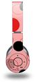 WraptorSkinz Skin Decal Wrap compatible with Original Beats Wireless Headphones Lots of Dots Red on Pink Skin Only (HEADPHONES NOT INCLUDED)