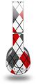 WraptorSkinz Skin Decal Wrap compatible with Original Beats Wireless Headphones Argyle Red and Gray Skin Only (HEADPHONES NOT INCLUDED)