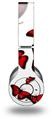 WraptorSkinz Skin Decal Wrap compatible with Original Beats Wireless Headphones Butterflies Red Skin Only (HEADPHONES NOT INCLUDED)