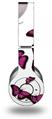 WraptorSkinz Skin Decal Wrap compatible with Original Beats Wireless Headphones Butterflies Purple Skin Only (HEADPHONES NOT INCLUDED)