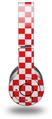 WraptorSkinz Skin Decal Wrap compatible with Original Beats Wireless Headphones Checkered Canvas Red and White Skin Only (HEADPHONES NOT INCLUDED)