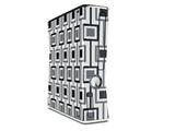 Squares In Squares Decal Style Skin for XBOX 360 Slim Vertical