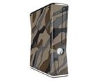 Camouflage Brown Decal Style Skin for XBOX 360 Slim Vertical