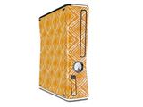 Wavey Orange Decal Style Skin for XBOX 360 Slim Vertical