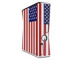 USA American Flag 01 Decal Style Skin for XBOX 360 Slim Vertical