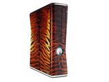 Fractal Fur Tiger Decal Style Skin for XBOX 360 Slim Vertical