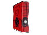 Oriental Dragon Black on Red Decal Style Skin for XBOX 360 Slim Vertical
