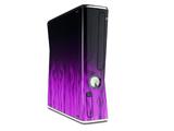 Fire Purple Decal Style Skin for XBOX 360 Slim Vertical