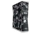 Skulls Confetti White Decal Style Skin for XBOX 360 Slim Vertical