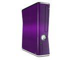 Simulated Brushed Metal Purple Decal Style Skin for XBOX 360 Slim Vertical