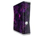 Twisted Garden Purple and Hot Pink Decal Style Skin for XBOX 360 Slim Vertical